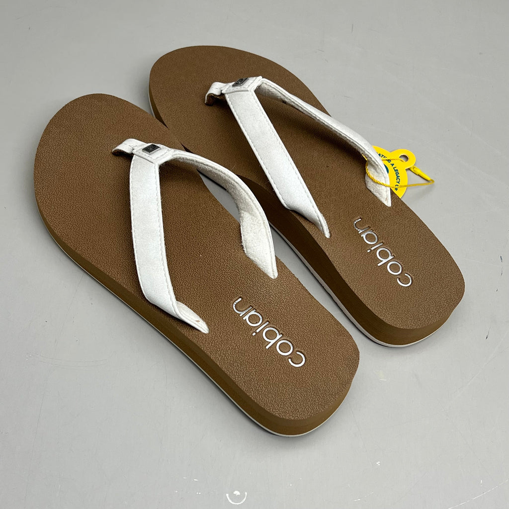 COBIAN Skinny Bounce Comfortable Synthetic Strap Women's Sz 10 White SKI25-110-10