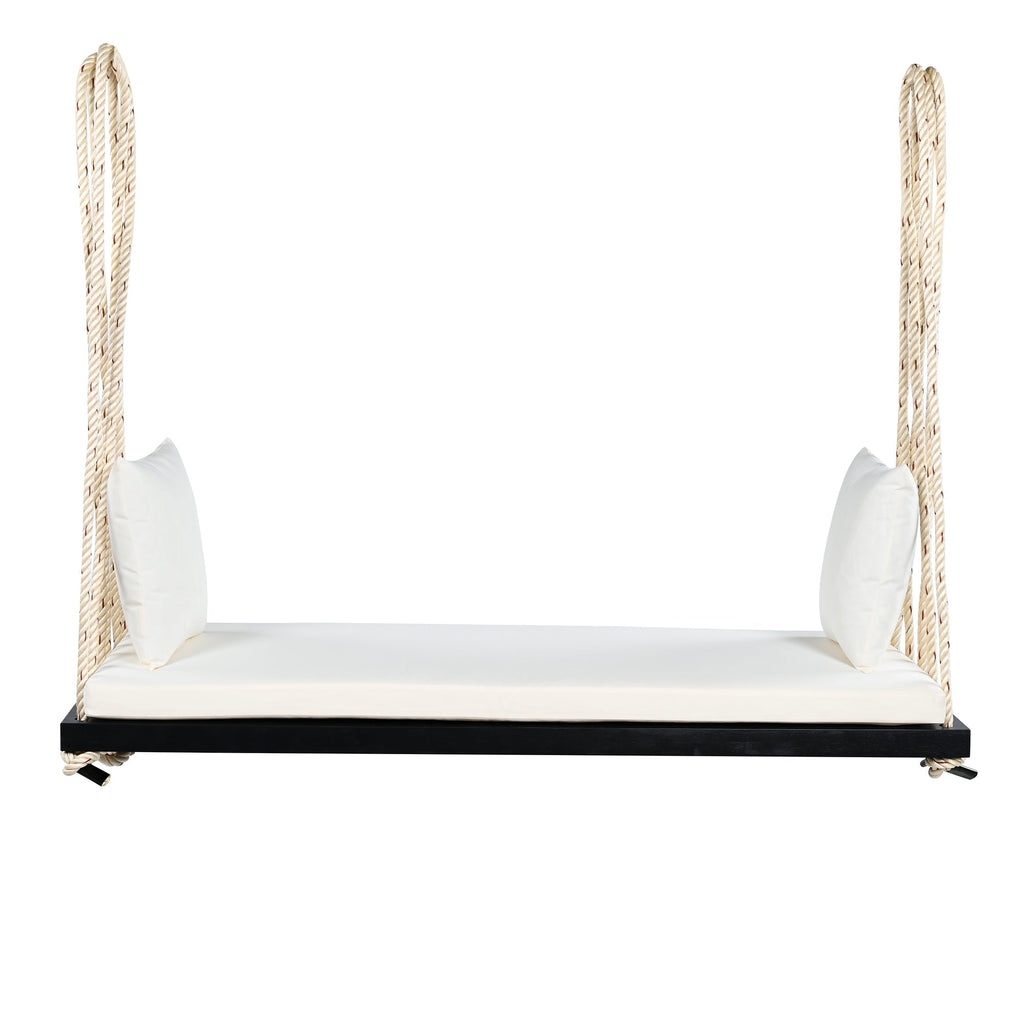 Patio Wooden Swing Chair Hanging Porch Swing Bench