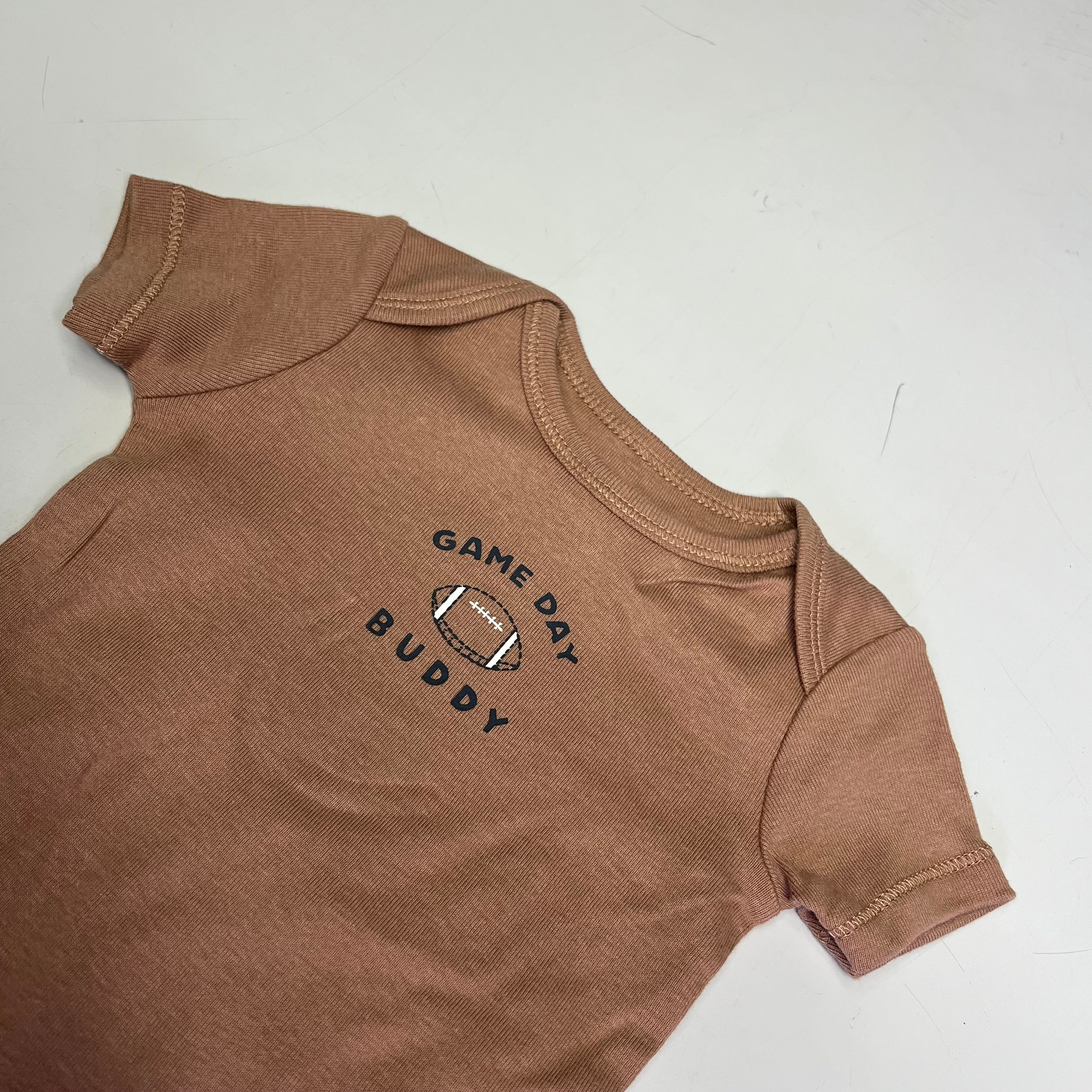 CARTERS (SET OF 3) Game Day Outfits Baby Boy's Sz 18M Brown/White/Navy 1S99120