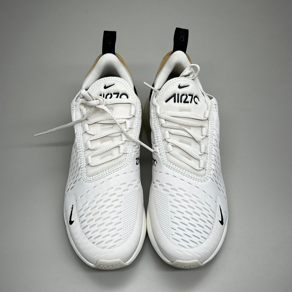 NIKE W Air Max 270 Mesh Shoes Women's Sz 8 White Gold DZ77736 001 New Other