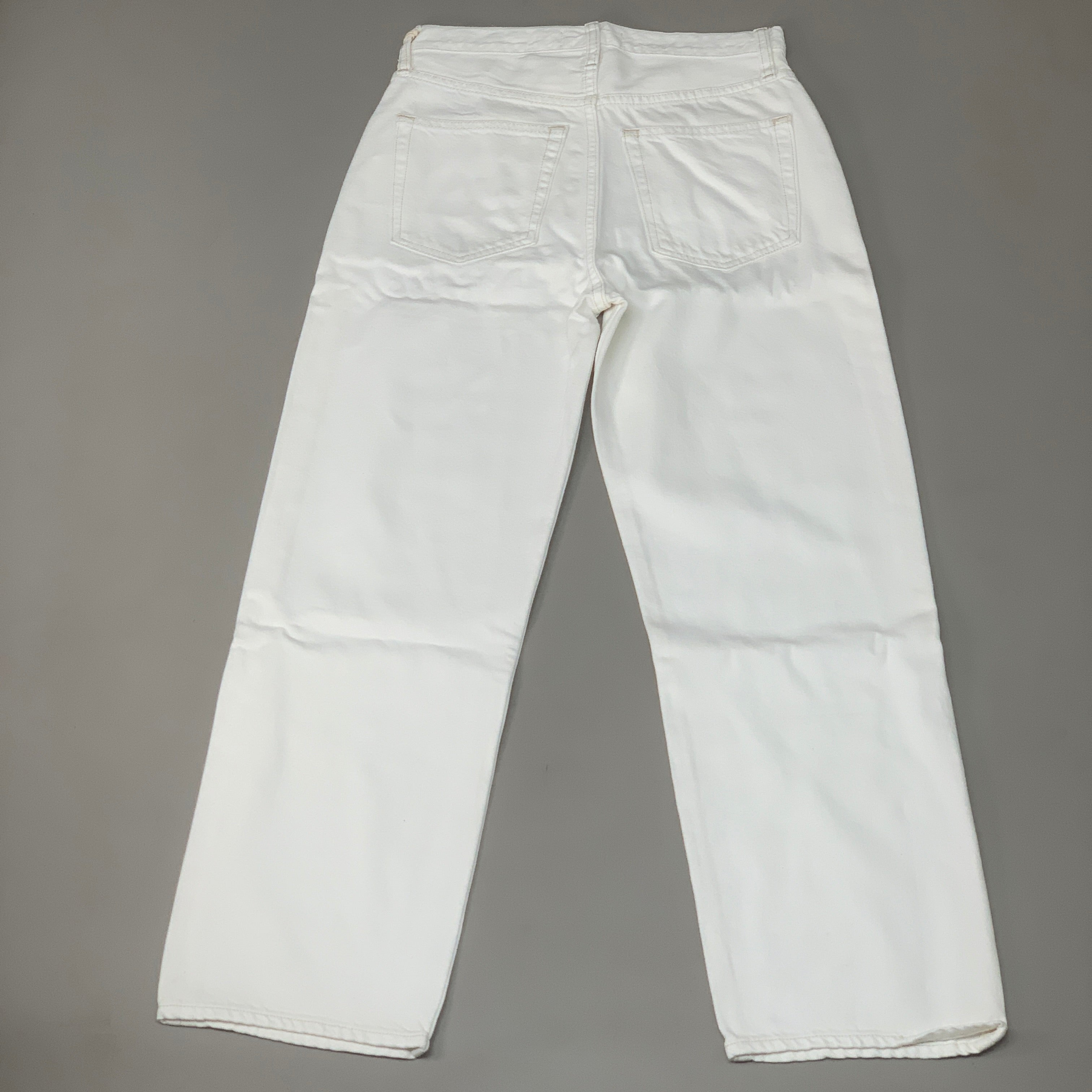 ETICA Tyler High Waist Straight Leg Ankle jeans Vintage White Size 27 EW180114A