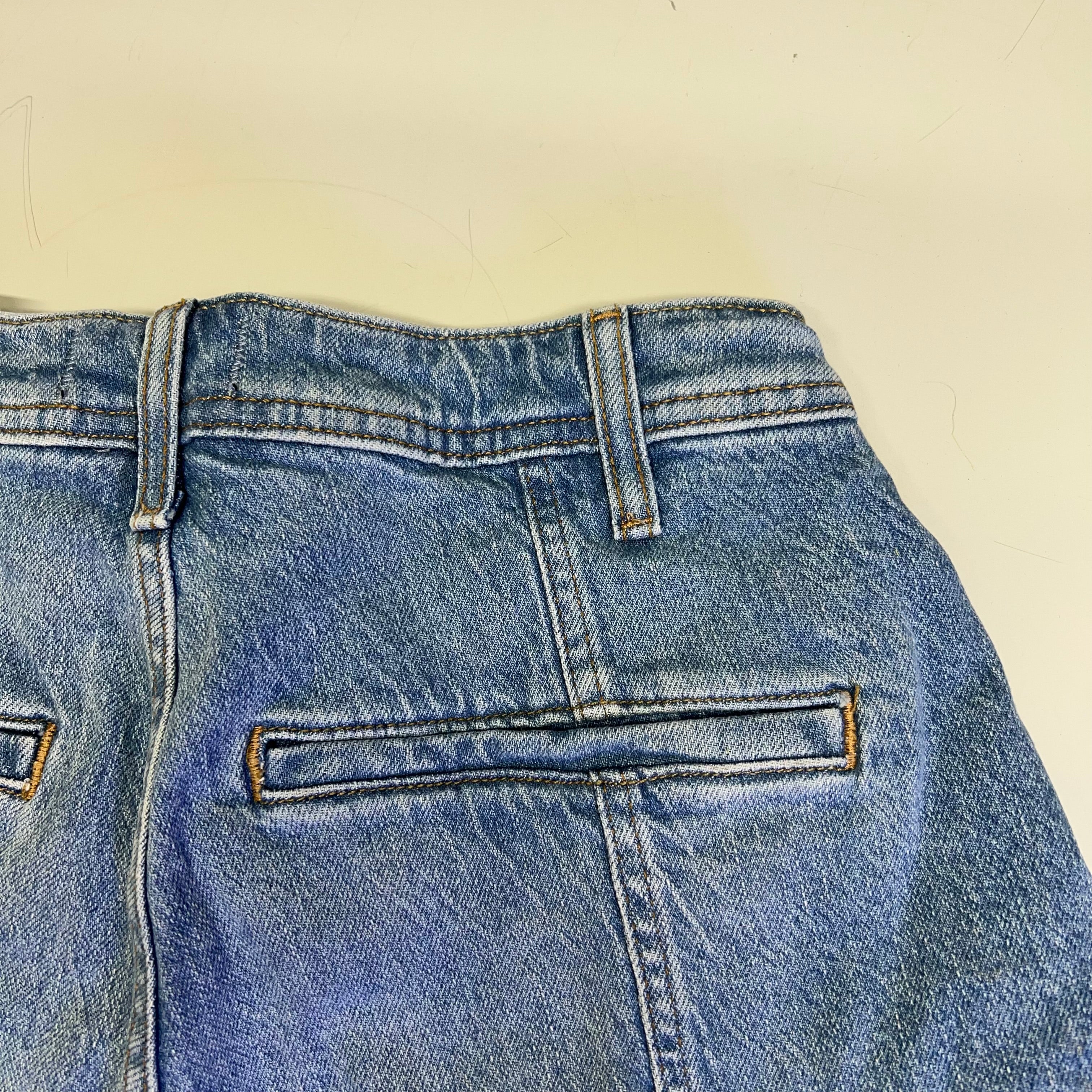 FREE PEOPLE CRVY Mona High-Rise Shorts  Women's Sz 29 Power Trip Blue 931600