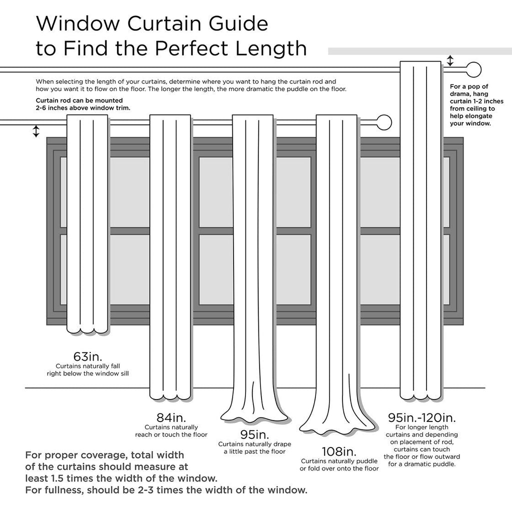 Solid Crushed Curtain Panel Pair (2 Pcs) - Grey