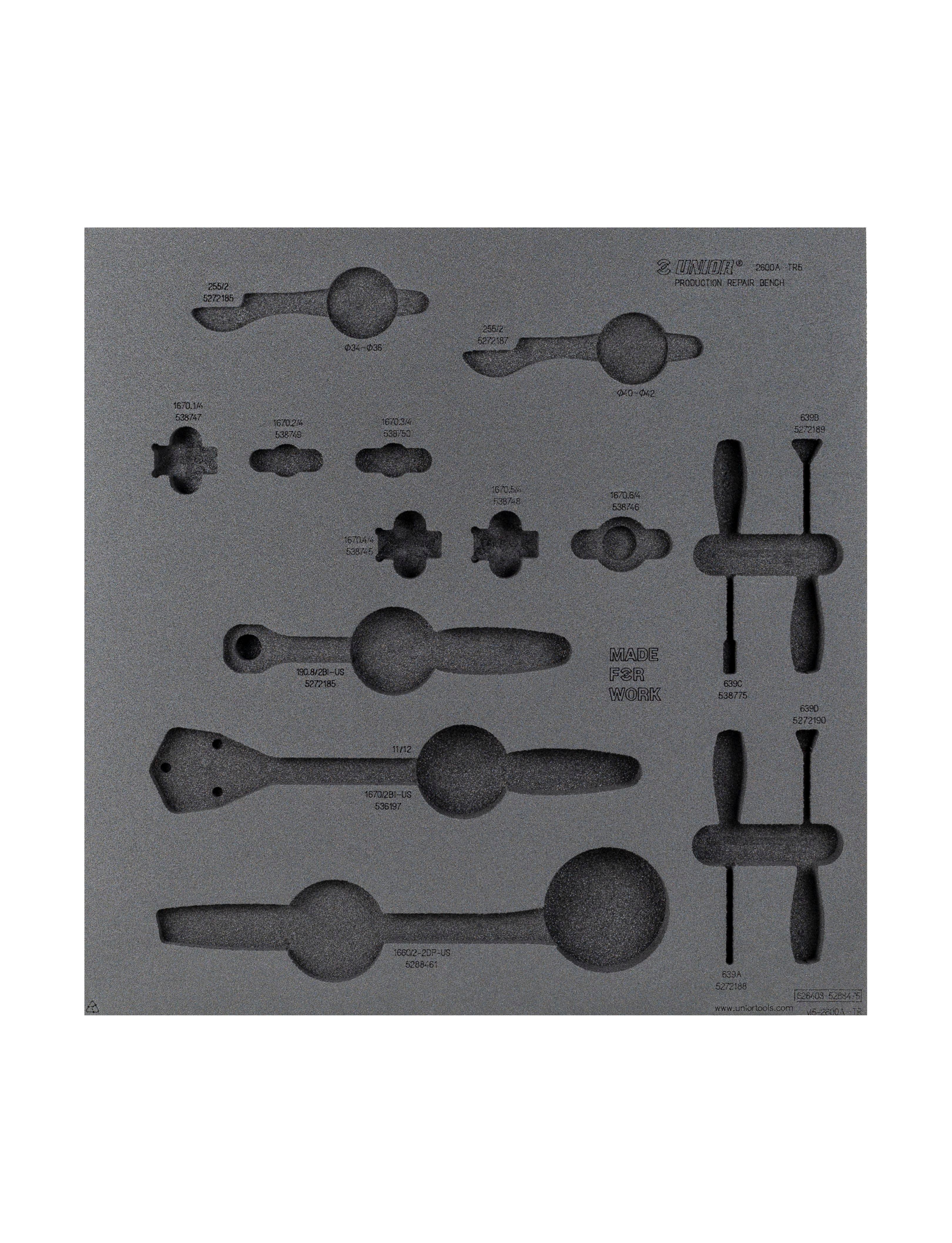 Unior Drawer Foam Insert Production 5 Tool