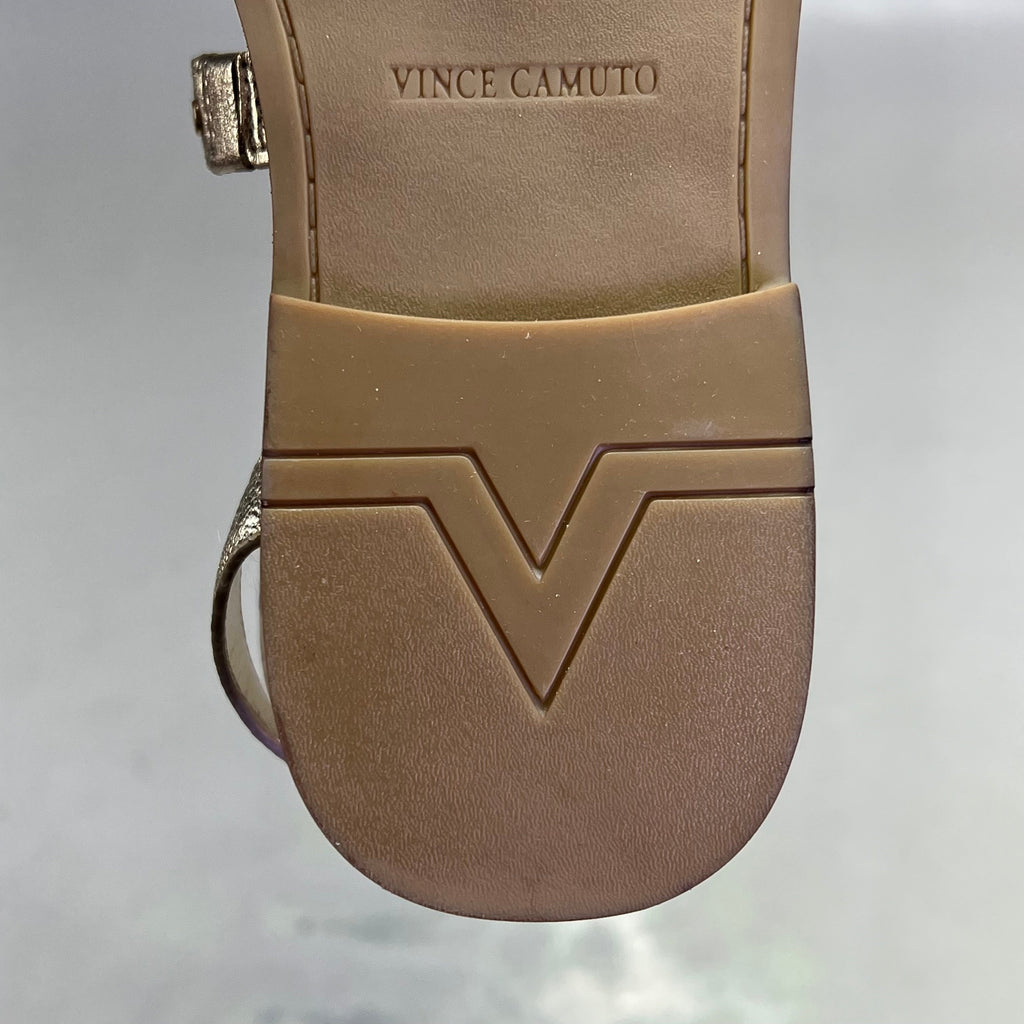 VINCE CAMUTO Leather Studded Gladiator Sandals Women's Sz 10M Egyptian Gold