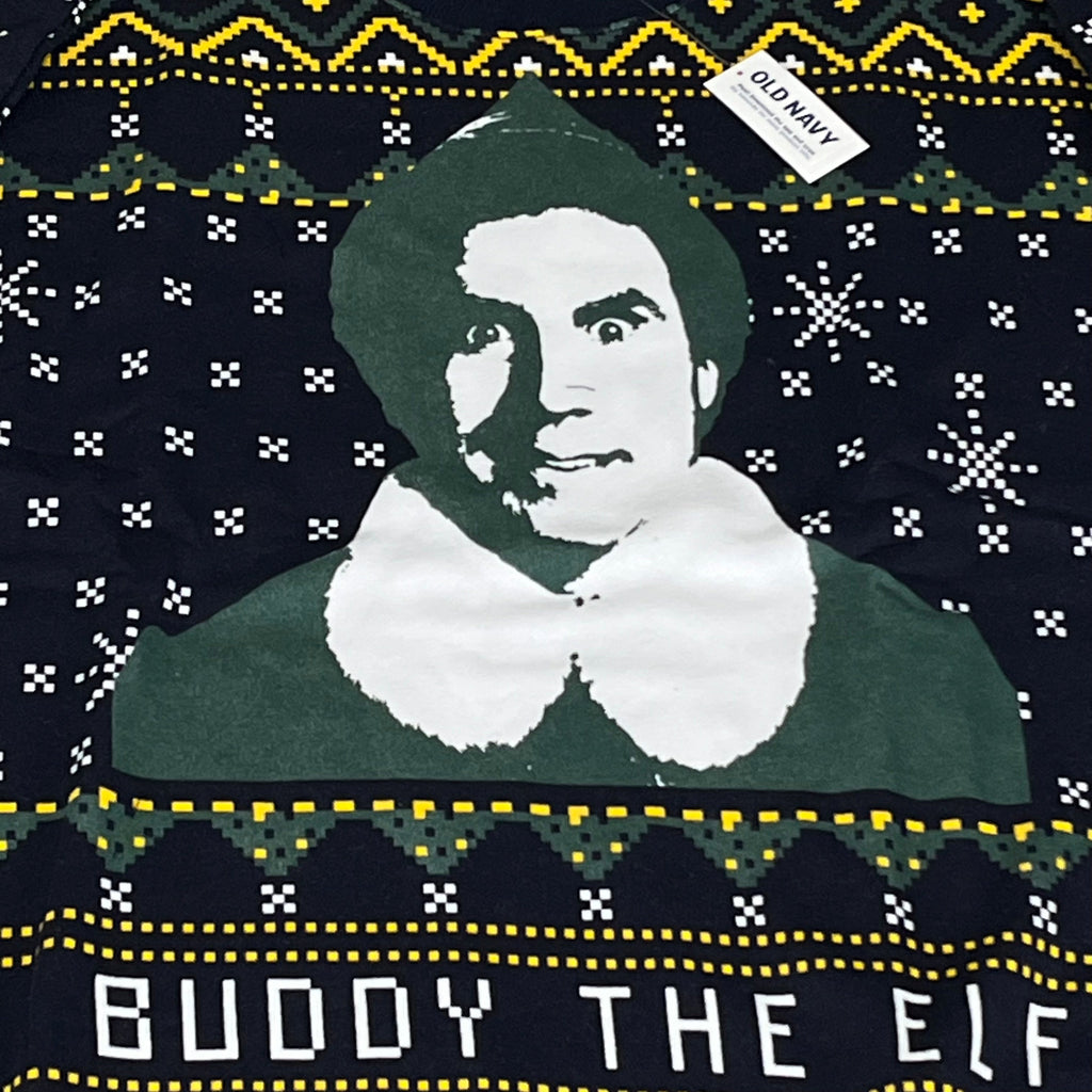 OLD NAVY Men's Christmas Holiday Elf Sweater Sz S Navy/Green 572579-00-1