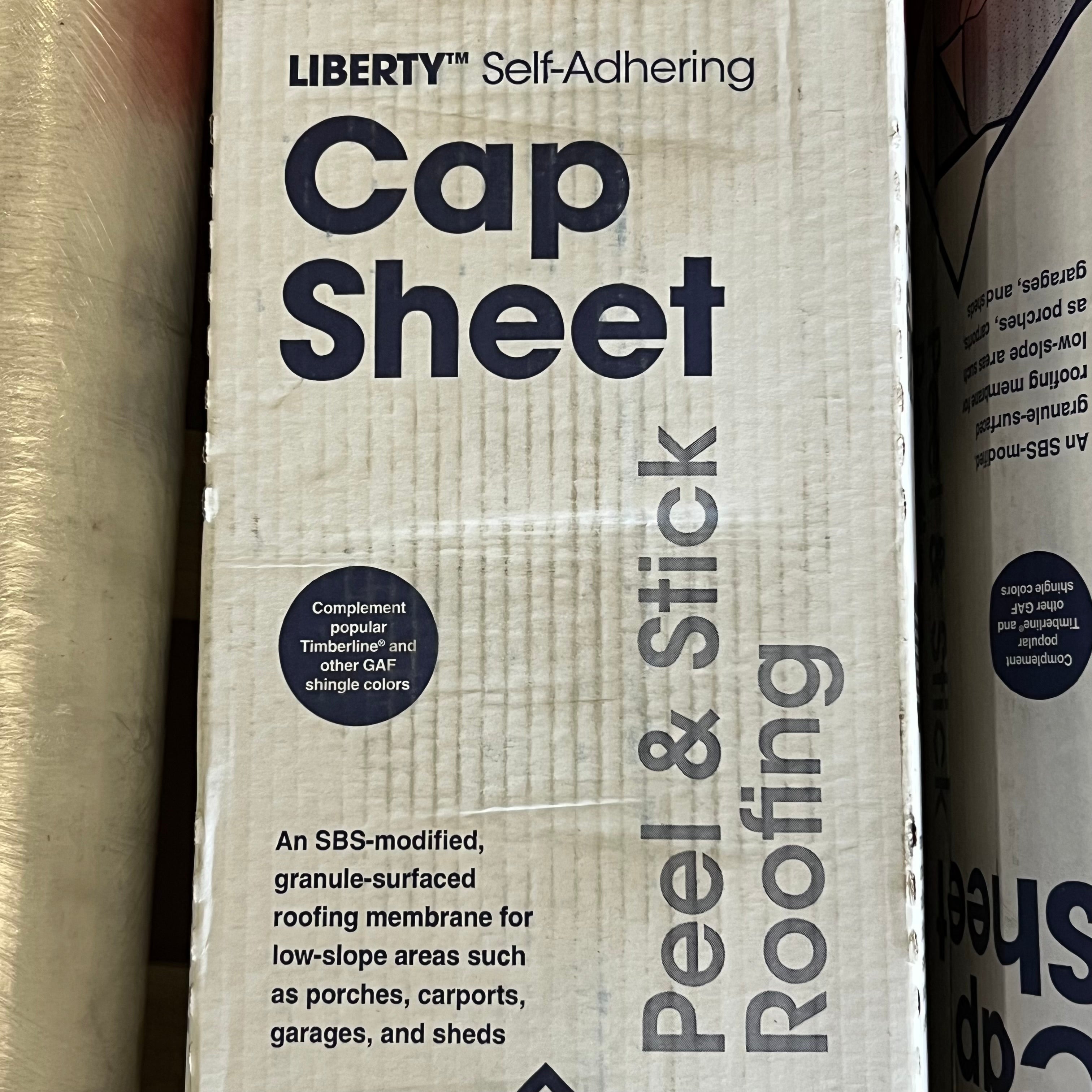 GAF Peel & Stick Roofing Cap Sheet 111.6 Gross sq ft Brown