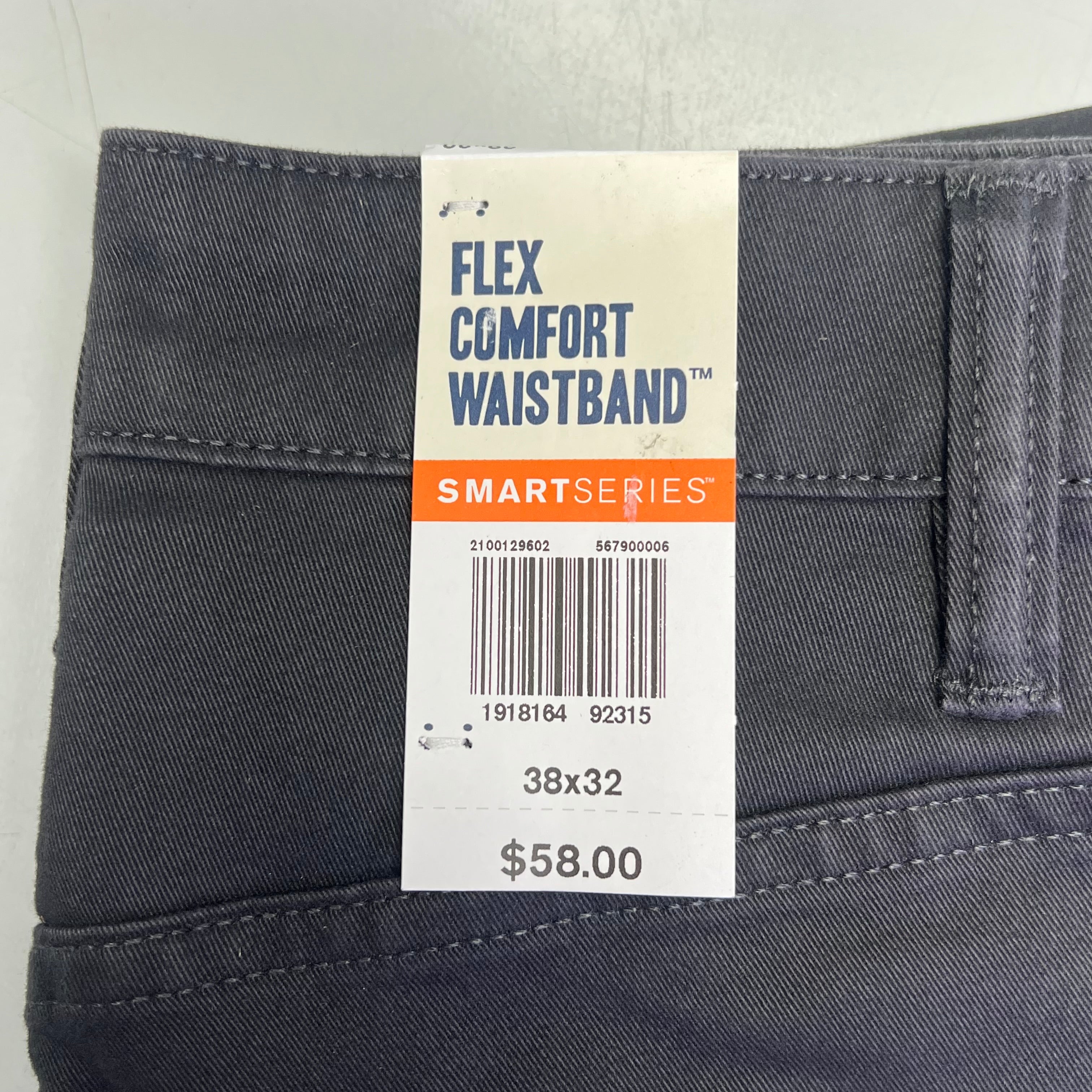 DOCKERS All Seasons Tech Straight Fit Jean Cut Pant Men's Sz 38x32 Steelhead