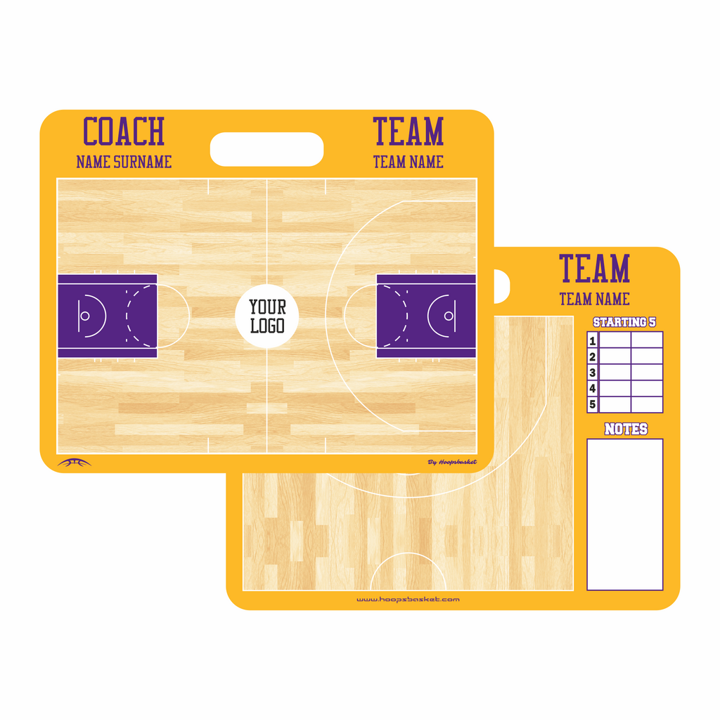 Custom NBA Basketball Coaching Board 11.4 x 9.4 in (Magnetic)