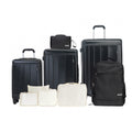 GigaTech 9-Piece Black Luggage Set With TSA Lock