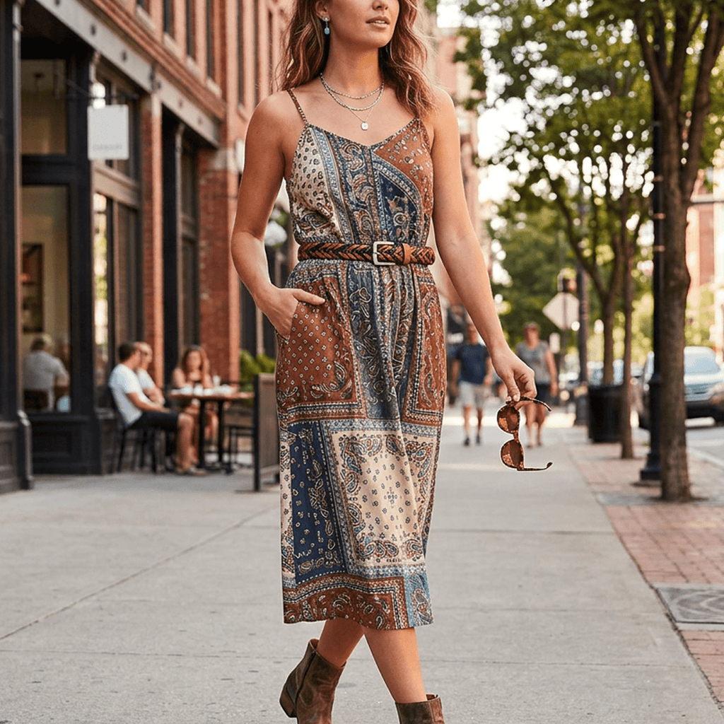 Two-Tone Five Strand Braided Belt