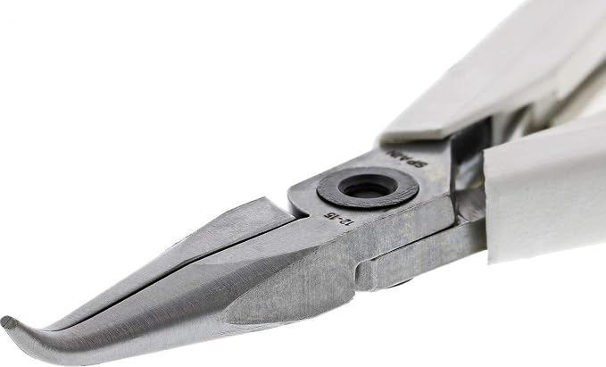 Bahco 7892" Supreme Snipe Nose Plier with Smooth Jaws Bent at 60 Degree, White