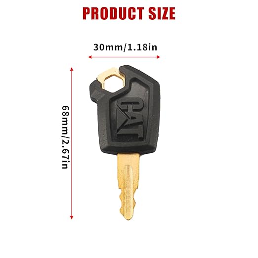 5P8500 12PCS Cat Keys, CAT Loaders Excavators Ignition Keys Compatible with Caterpillar Heavy Equipment
