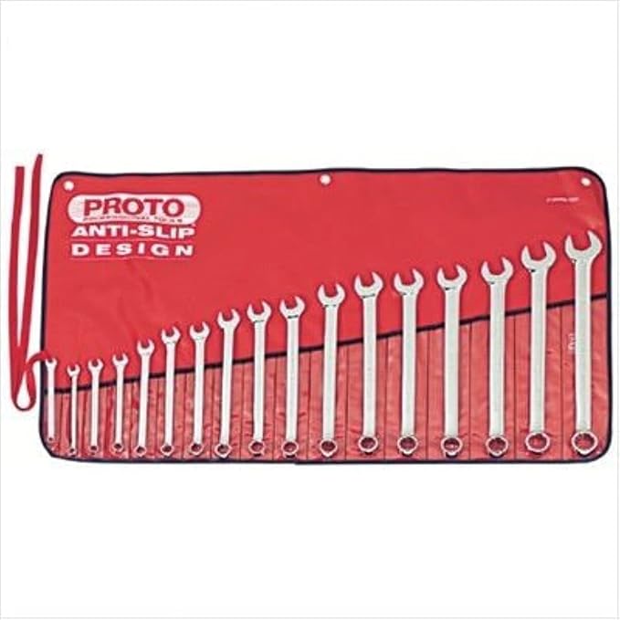 Proto - 15Piece Satin Metric Combination ASD Wrench Set - 12 Pt. 7mm-32mm (J1200P-MASD)