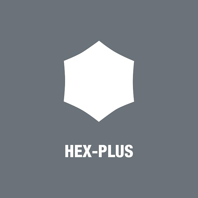 Wera - 5023451001 454/10 HF Set Imperial 1 Screwdriver Set T-Handle Screwdrivers Hex-Plus with Holding Function, Imperial, 10 Pieces