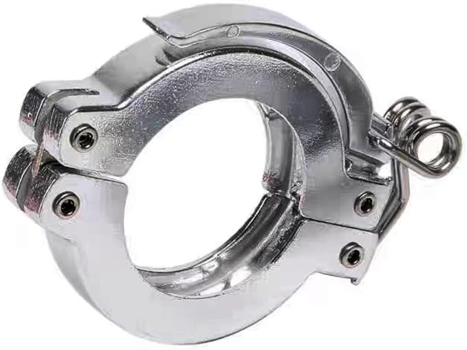 1pc Hinged Spring Clamp - Quick-Release Clamping Ring for Vacuum Applications, Aluminum Pressure Spring Toggle(KF 25)
