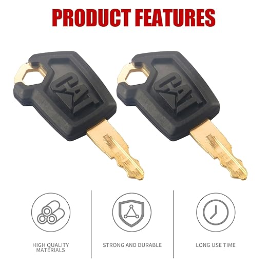 5P8500 12PCS Cat Keys, CAT Loaders Excavators Ignition Keys Compatible with Caterpillar Heavy Equipment