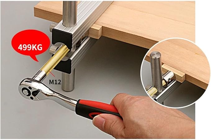 40 Inch Parallel Bar Clamp， Pressure Panel Clamps，Adjustable 4-Way Pressure aluminum alloy Clamps，for Flat Panels & Flush Joints，Aluminum tools recision Woodworking Projects