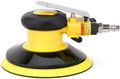 Professional Air Random Orbital Palm Sander, Dual Action Pneumatic Sander, Low Vibration, Heavy Duty … (6-inch Yellow)
