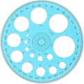 Circle Template for Drawing, Plastic Circle Stencil Geometric Circle Ruler for Drafting, Large and Small Circle Drawing Tool for School Office Supplies