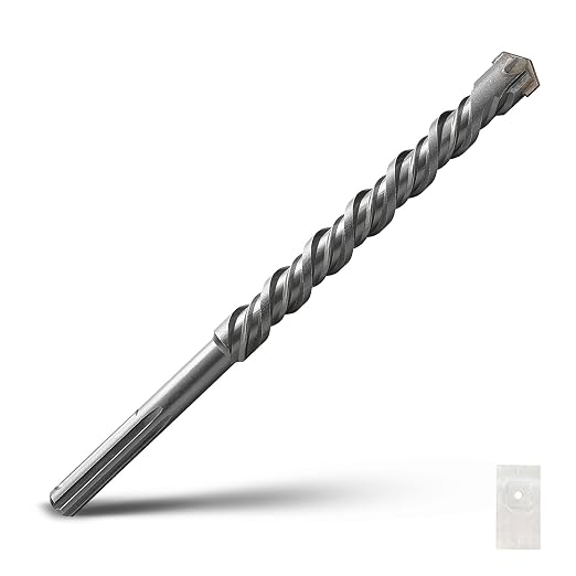1-1/8 x 13.4 inch SDS Max Rotary Hammer Drill Bit, 28x340mm Carbide Tip Masonry Drill Bit,Concrete Drill Bit for Masonry, Brick, Stone, Concrete (Length :340mm / 13.4 inch, 28mm (1-1/8 in) Diameter)