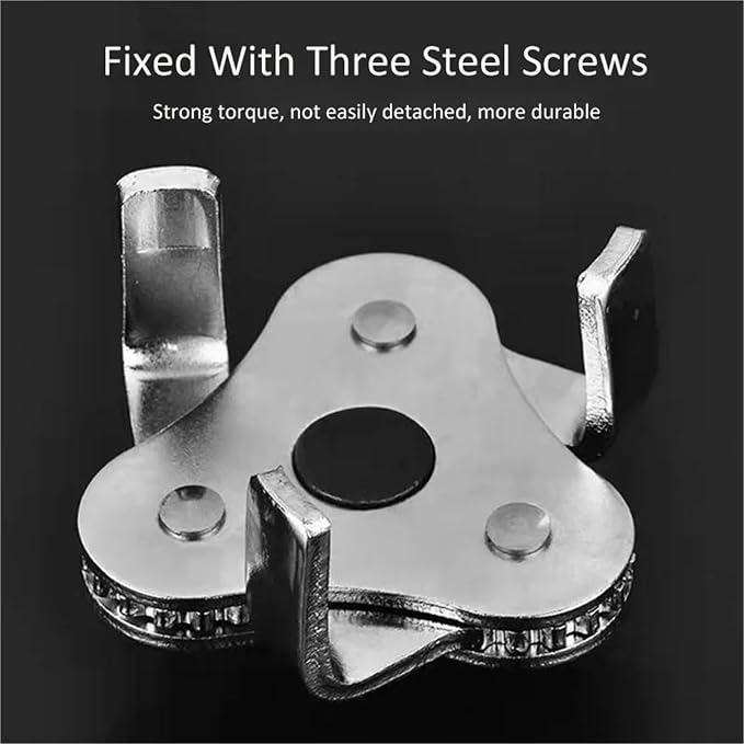 Oil Filter Wrench 4pcs Universal Adjustable Oil Filter Wrench - 3-Jaw Install/Removal Tool