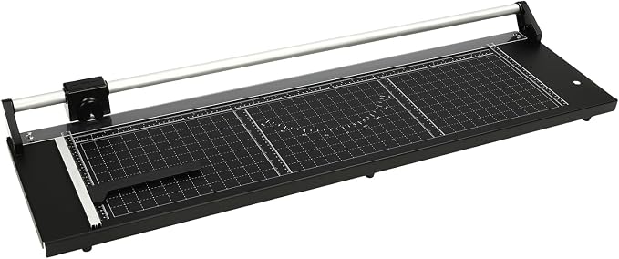 36 Inch Manual Rotary Paper Cutter, Rolling Cutter Precision Rotary Paper Trimmer Cutting Thickness 0.04 Inch for Photo Paper and Office Paper 47.44 x 14.17 x 4.13 Inch