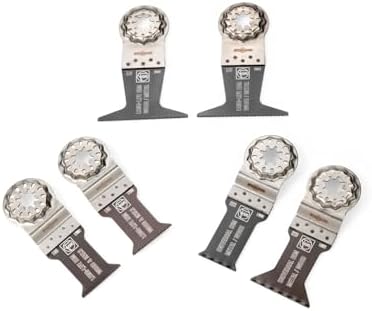 Fein 6-Piece Starlock Oscillating Tool Blade Set for Wood & Metal