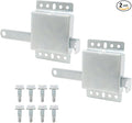Heavy Duty Garage Door Side Lock Inside Deadlock for Most Garage Door Iron Galvanizing -2 Pack, Silver