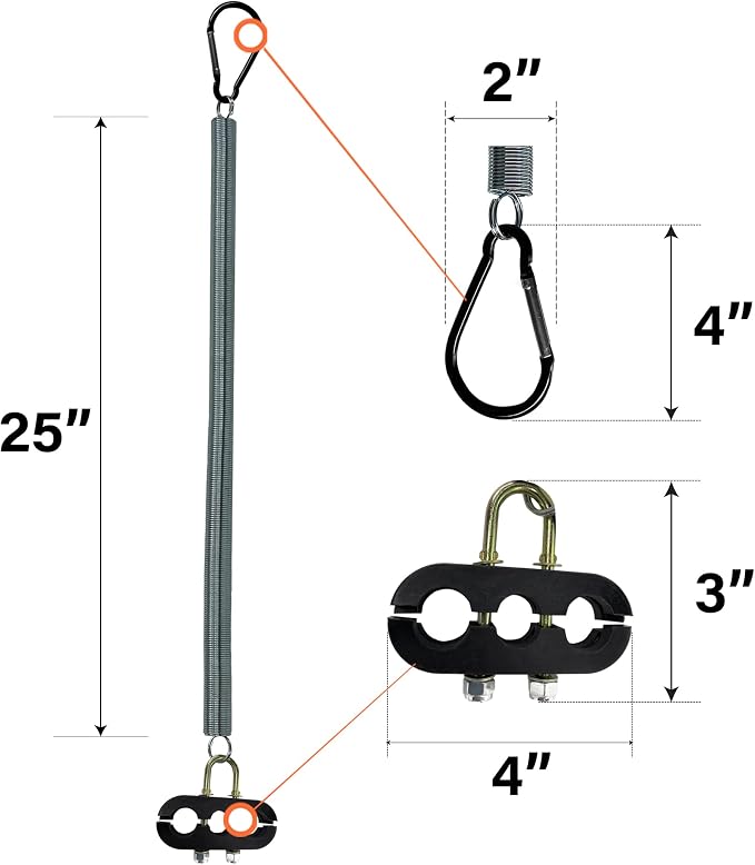 Torque 25'' Single Tender Spring Kit for 3 in 1 ABS Air Line Hose