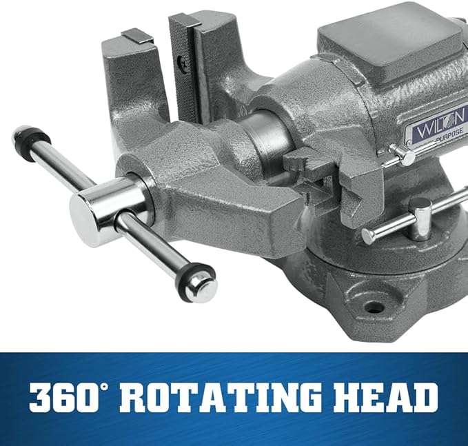 Wilton Multi-Purpose Bench Vise, 4-1/2" Width, 4-1/4" Max Jaw Opening, 2-1/4" Throat (Model 450P)