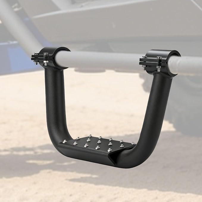 JERBOR Heavy-Duty UTV Nerf Bar Step, Clamp-On for 1.75-Inch Round Tubes