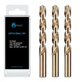 GMTOOLS 11/32 inch Cobalt Drill Bits, M35 HSS, 135 Degree Tip, Jobber Length Twist Drill Bit Set for Hard Metal, Stainless Steel, Cast Iron, Wood and Plastic, with Storage Case, Pack of 3