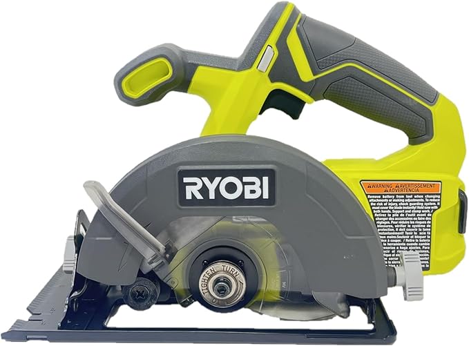 Ryobi One P505 18V Lithium Ion Cordless 5 1/2" 4,700 RPM Circular Saw (Battery Not Included, Power Tool Only), Green