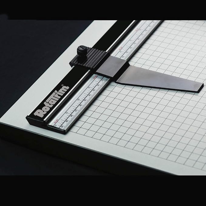 Rotatrim Pro 54 Inch Cut Professional Paper Cutter/Trimmer Precision Rotary Trimmer with Self-Sharpening Precision Steel Blades & Twin Stainless Steel Guide Rails (RCPRO54i)