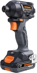 20V Brushless Impact Driver, 1/4'' Hex Compact Cordless Driver Kit with 1,770 In-lbs Torque, Battery & Charger Included – Lightweight Electric Screwdriver for Wood, Metal & Auto Repair-TITANCE X7