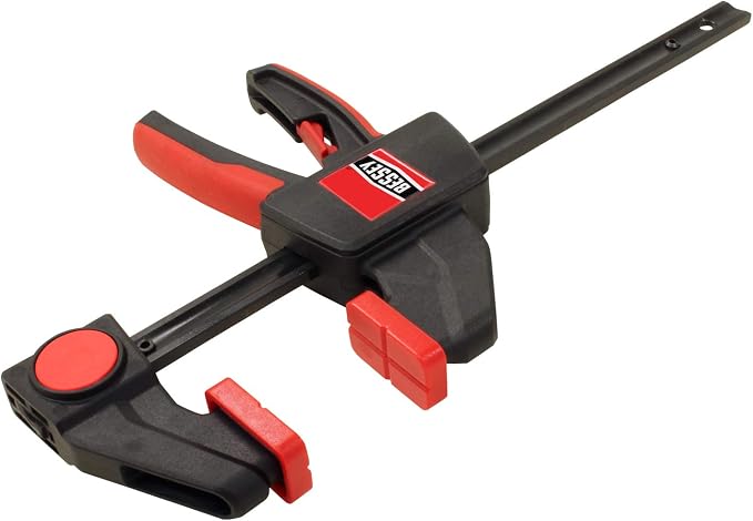 BESSEY EHK SERIES - 100 lb Clamping Force - 06 in - EHKM06 Trigger Clamp Set - 2.375 in. Throat Depth - Wood Clamps, Tools, & Equipment for Woodworking, Carpentry, Home Improvement, DIY