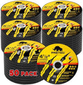 50 Pack Grinding Wheels 4-1/2 Inch for Angle Grinder, Metal Grinding Discs