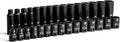 Capri Tools 3/8-Inch Drive Shallow and Deep Impact Socket Set, Metric, 8 to 22 mm, Premium Chrome Molybdenum Steel, 30-Piece