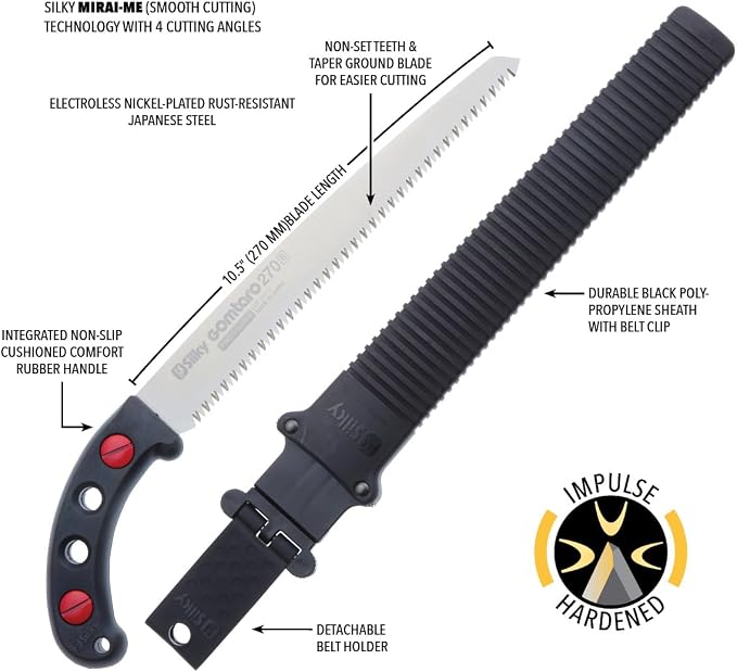 Silky GOMTARO Professional Hand Saw 270mm Large Teeth (102-27)