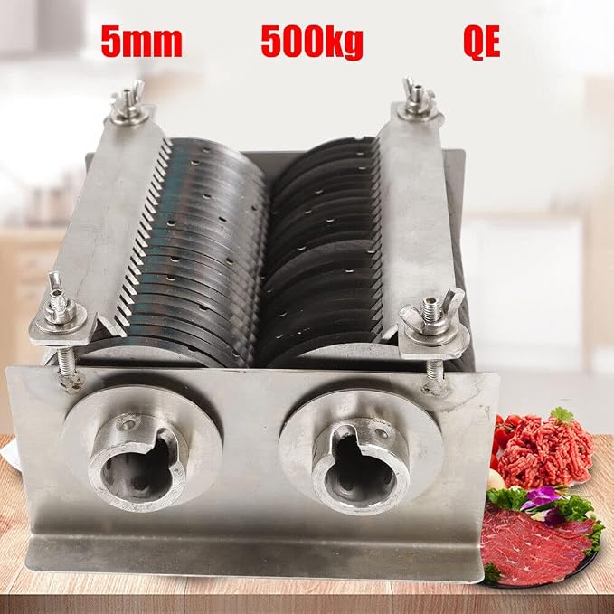 Meat Cutter Blade Set, 5MM Stainless Steel Slicer for QE Model 500KG Machine