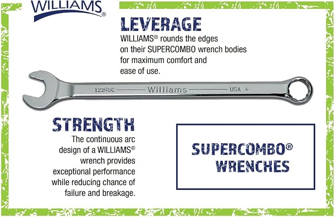 Williams 1195 Super Torque Combination Wrench, 2-3/8-Inch