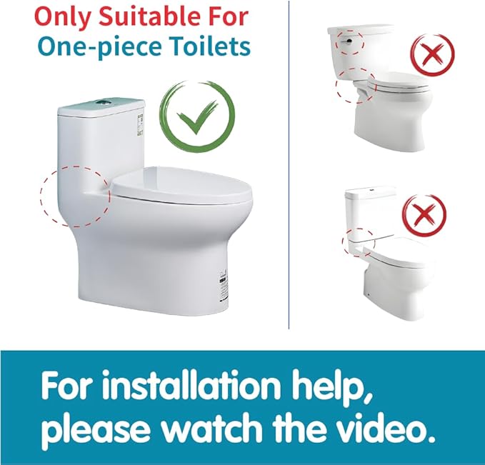 2-Inch Dual Flush Valve Replacement Kit for One-Piece Toilets - Includes 2.2" Threaded Button, 8.2" Flush Valve & Fill Valve - Fits 10-13.5" Tanks with 2.56-2.76" Drain Holes