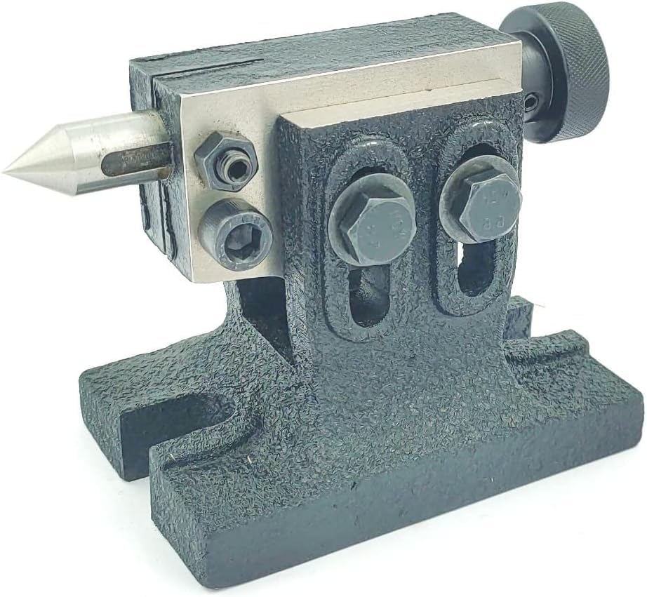 Buyohlic Heavy Duty Adjustable Tailstocks for Regular & Tilting Model of Rotary Tables (Hardened & Precisely Ground Points) (Tailstock for HV4/5/6 Rotary Table)