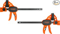 JORGENSEN E-Z Hold 2-Pack 6" 200LBS Light Duty Woodworking Bar Clamps
