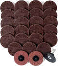 S SATC 25Pcs Medium Sanding Disc 3 Inch Quick Change Discs 1Pcs 1/4” Shank Holder for Die Grinder Sanding Disc Polish Rust Wood Sanding