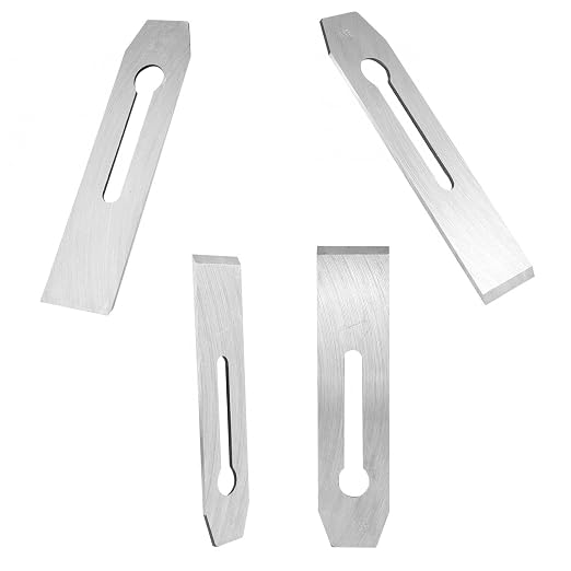 44MM 1¾ inch 1.73'' Replacement Iron Blade for Bench Hand Plane Woodwork Planer Cutter Carpentry Edge Trimming Saw Knife Trimmer for Woodworking DIY Tool Set with Planing Cover