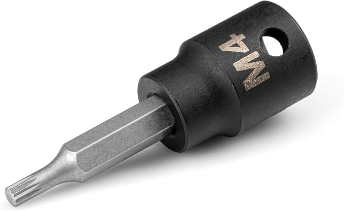 TEKTON 3/8 Inch Drive x M4 Triple Square Impact Bit Socket | SIB18204