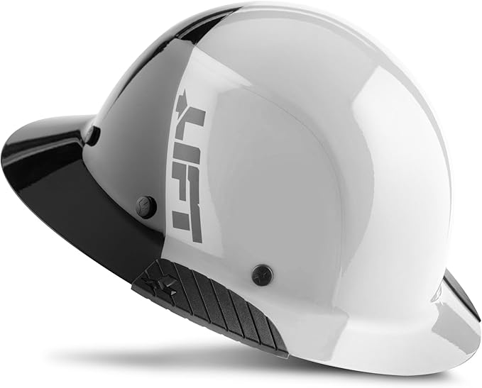 LIFT SAFETY Dax Fiber Resin Full Brim Safety Helmet/Hard Hat | 6 Point Suspension for Comfort & Impact Protection
