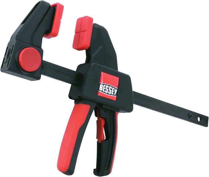 BESSEY EHK SERIES - 100 lb Clamping Force - 06 in - EHKM06 Trigger Clamp Set - 2.375 in. Throat Depth - Wood Clamps, Tools, & Equipment for Woodworking, Carpentry, Home Improvement, DIY
